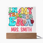 HeartWork - Acrylic Square Plaque - In My Teacher Era (Personalized)