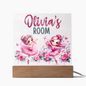 HeartWork - Acrylic Square Plaque - Ballerina Room (Personalized)