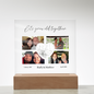 HeartWork - Acrylic Square Plaque - Love Map & Photos (Personalized)