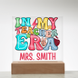 HeartWork - Acrylic Square Plaque - In My Teacher Era (Personalized)