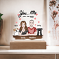 HeartWork - Acrylic Square Plaque - You, Me, and the Dogs (Personalized)