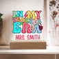 HeartWork - Acrylic Square Plaque - In My Teacher Era (Personalized)