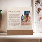 HeartWork - Acrylic Square Plaque - Walk Along Side Me Daddy (Personalized)