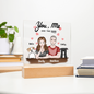 HeartWork - Acrylic Square Plaque - You, Me, and the Dogs (Personalized)