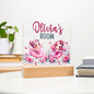 HeartWork - Acrylic Square Plaque - Ballerina Room (Personalized)