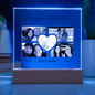 HeartWork - Acrylic Square Plaque - Love Map & Photos (Personalized)