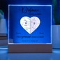 HeartWork - Acrylic Square Plaque - Distance Means So Little (Personalized)