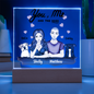 HeartWork - Acrylic Square Plaque - You, Me, and the Dogs (Personalized)