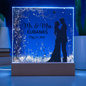 HeartWork - Acrylic Square Plaque - Mr & Mrs Wedding Date (Personalized)