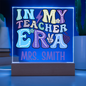 HeartWork - Acrylic Square Plaque - In My Teacher Era (Personalized)
