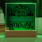 HeartWork - Acrylic Square Plaque - Camper Family (Personalized)