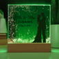 HeartWork - Acrylic Square Plaque - Mr & Mrs Wedding Date (Personalized)