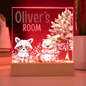 HeartWork - Acrylic Square Plaque - Woodland Animals Room (Personalized)