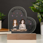 HeartWork - Acrylic Heart Plaque - Mother and Daughter (Personalized)