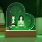 HeartWork - Acrylic Heart Plaque - Mother and Daughter (Personalized)