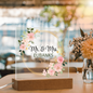 HeartWork - Acrylic Square Plaque - Mr. & Mrs. Floral Wreath (Personalized)