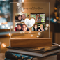 HeartWork - Acrylic Square Plaque - Love Map & Photos (Personalized)
