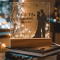 HeartWork - Acrylic Square Plaque - Mr & Mrs Wedding Date (Personalized)