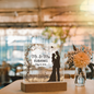 HeartWork - Acrylic Square Plaque - Mr & Mrs Wedding Date (Personalized)
