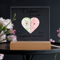 HeartWork - Acrylic Square Plaque - Distance Means So Little (Personalized)