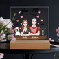 HeartWork - Acrylic Square Plaque - You, Me, and the Dogs (Personalized)